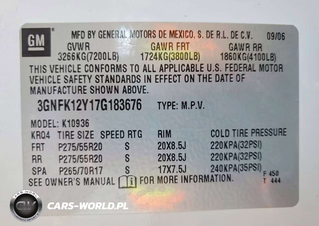 2007 Chevrolet Avalanche K1500 VIN:3GNFK12Y17G183676 - 12