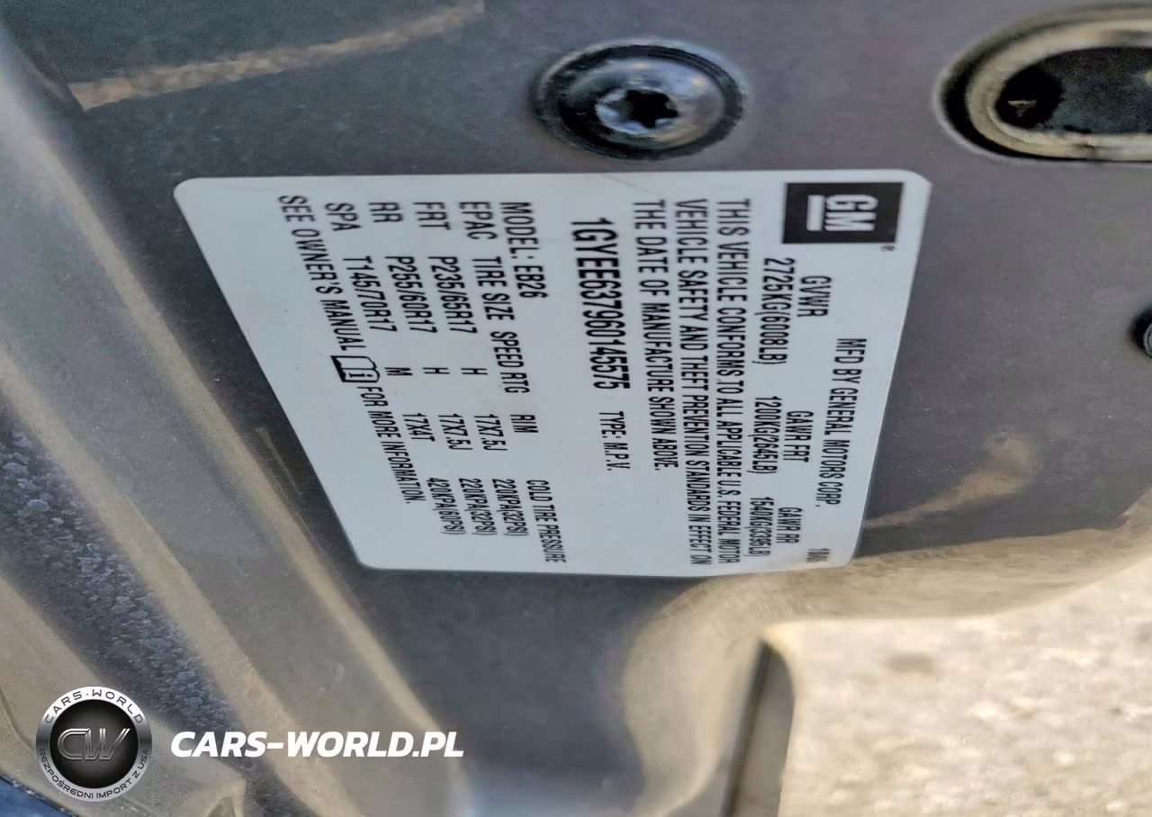2006 Cadillac Srx VIN:1GYEE637960145575 - 13