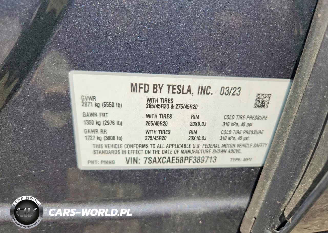 2023 Tesla Model X VIN:7SAXCAE58PF389713 - 13