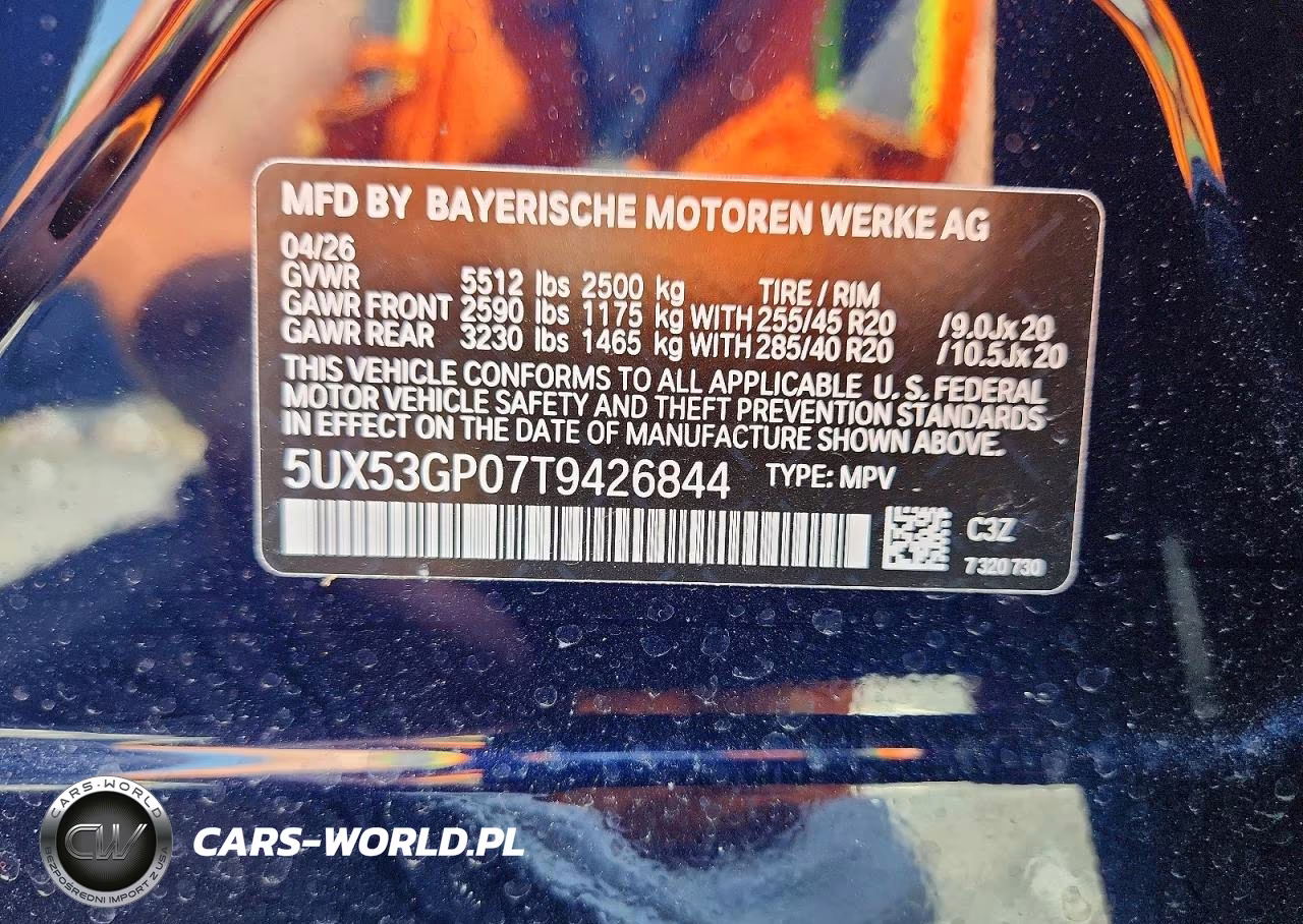 2026 BMW X3 30 xDrive VIN:5UX53GP07T9426844 - 13