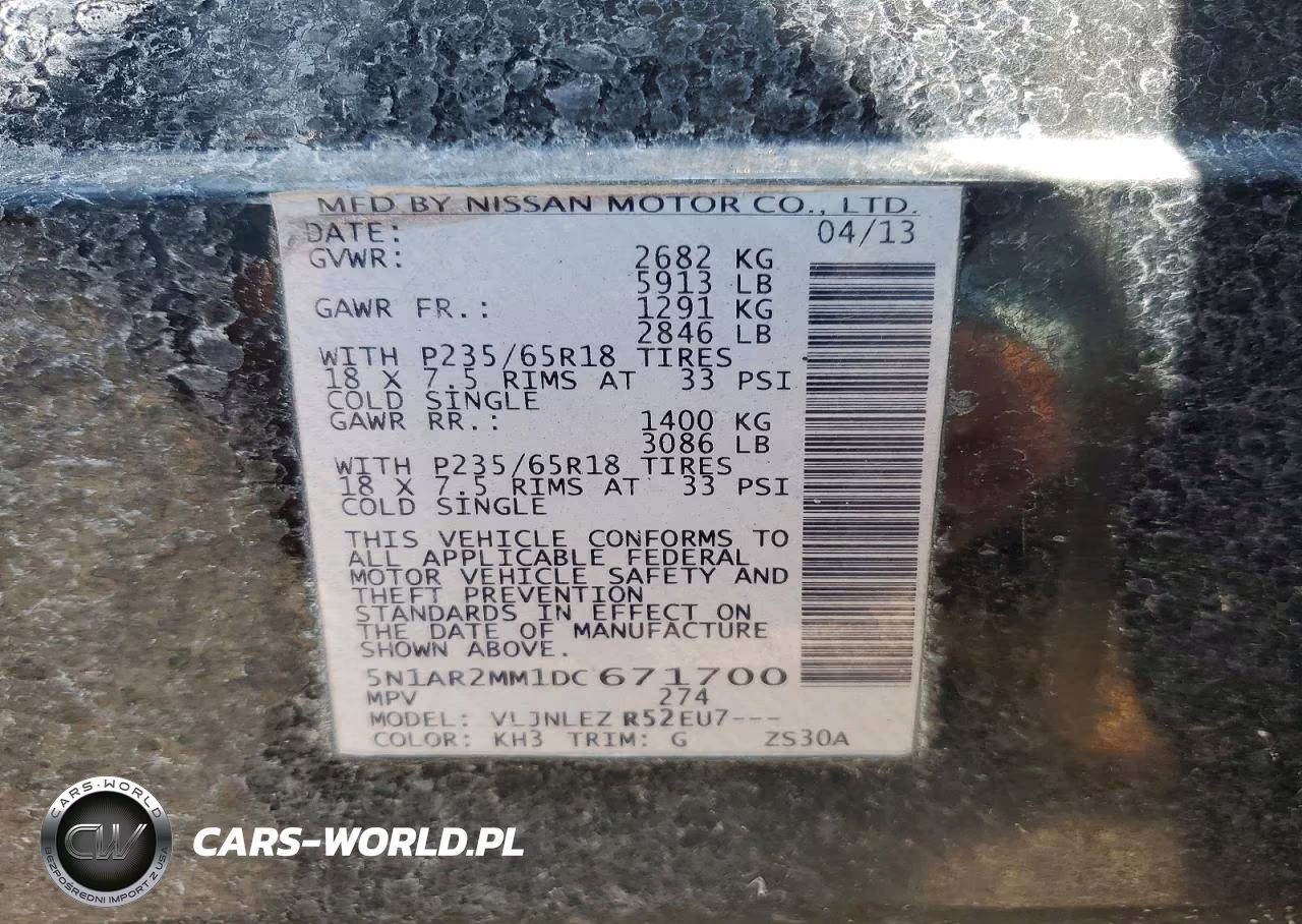 2013 Nissan Pathfinder S VIN:5N1AR2MM1DC671700 - 13