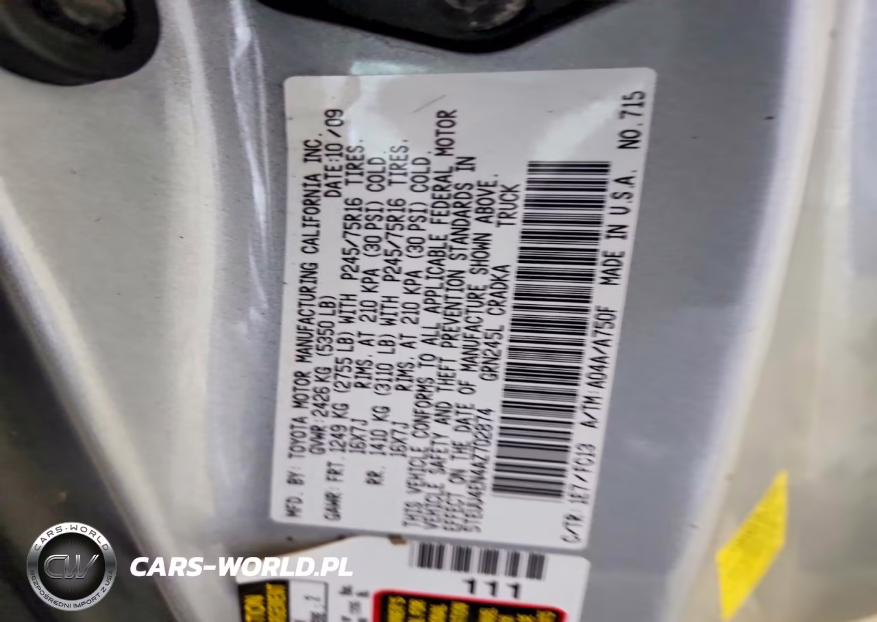 2010 Toyota Tacoma Access Cab VIN:5TEUU4EN4AZ702874 - 12