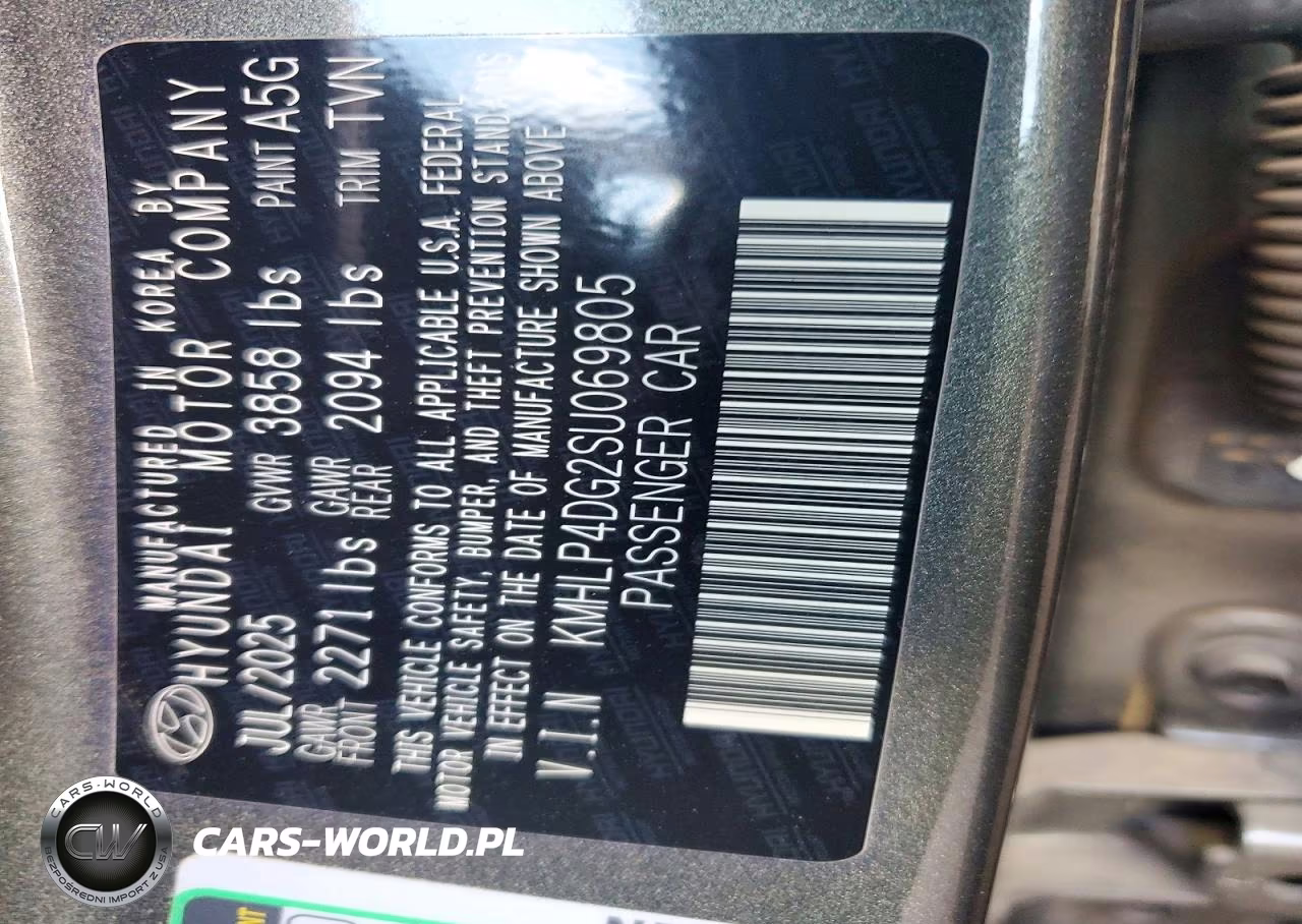 2025 Hyundai Elantra Limited VIN:KMHLP4DG2SU069805 - 12