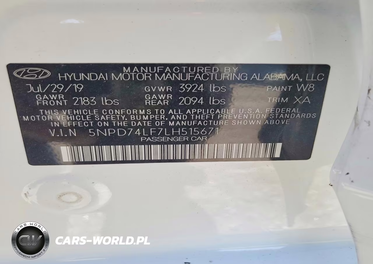2020 Hyundai Elantra Se VIN:5NPD74LF7LH515671 - 12
