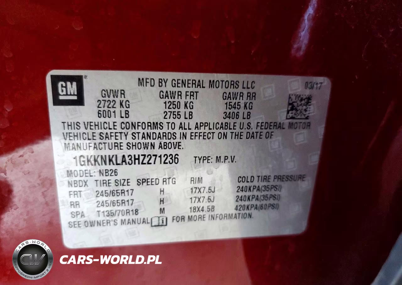2017 GMC Acadia Sle VIN:1GKKNKLA3HZ271236 - 14