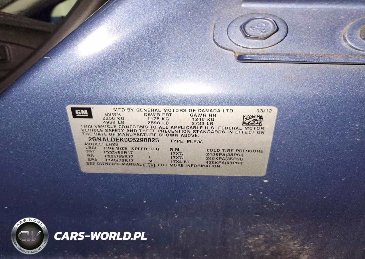 2012 Chevrolet Equinox Lt VIN:2GNALDEK0C6298825 - 13