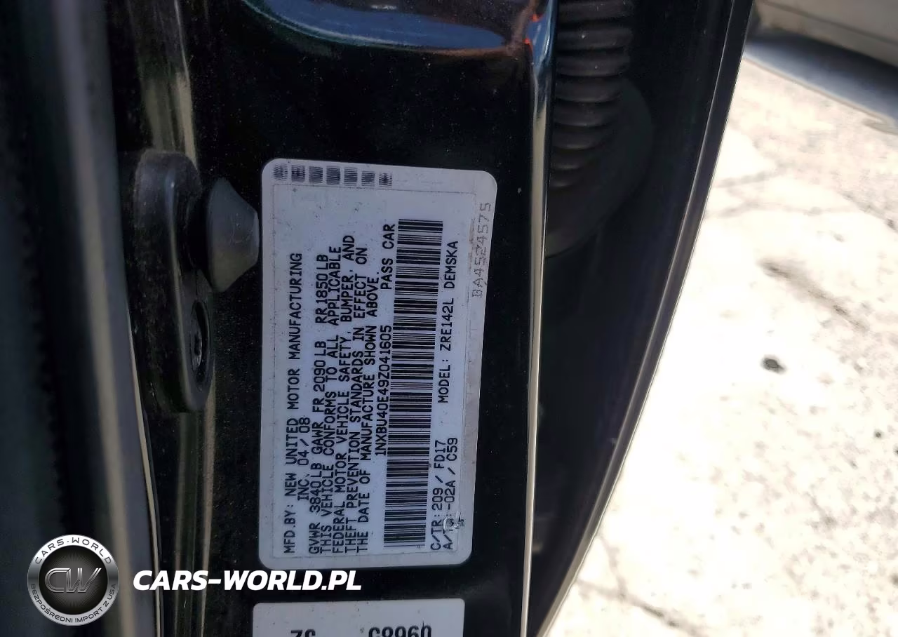 2009 Toyota Corolla S VIN:1NXBU40E49Z041605 - 12
