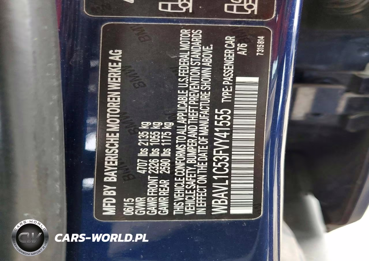 2015 BMW X1 xDrive28I VIN:WBAVL1C53FVY41555 - 12