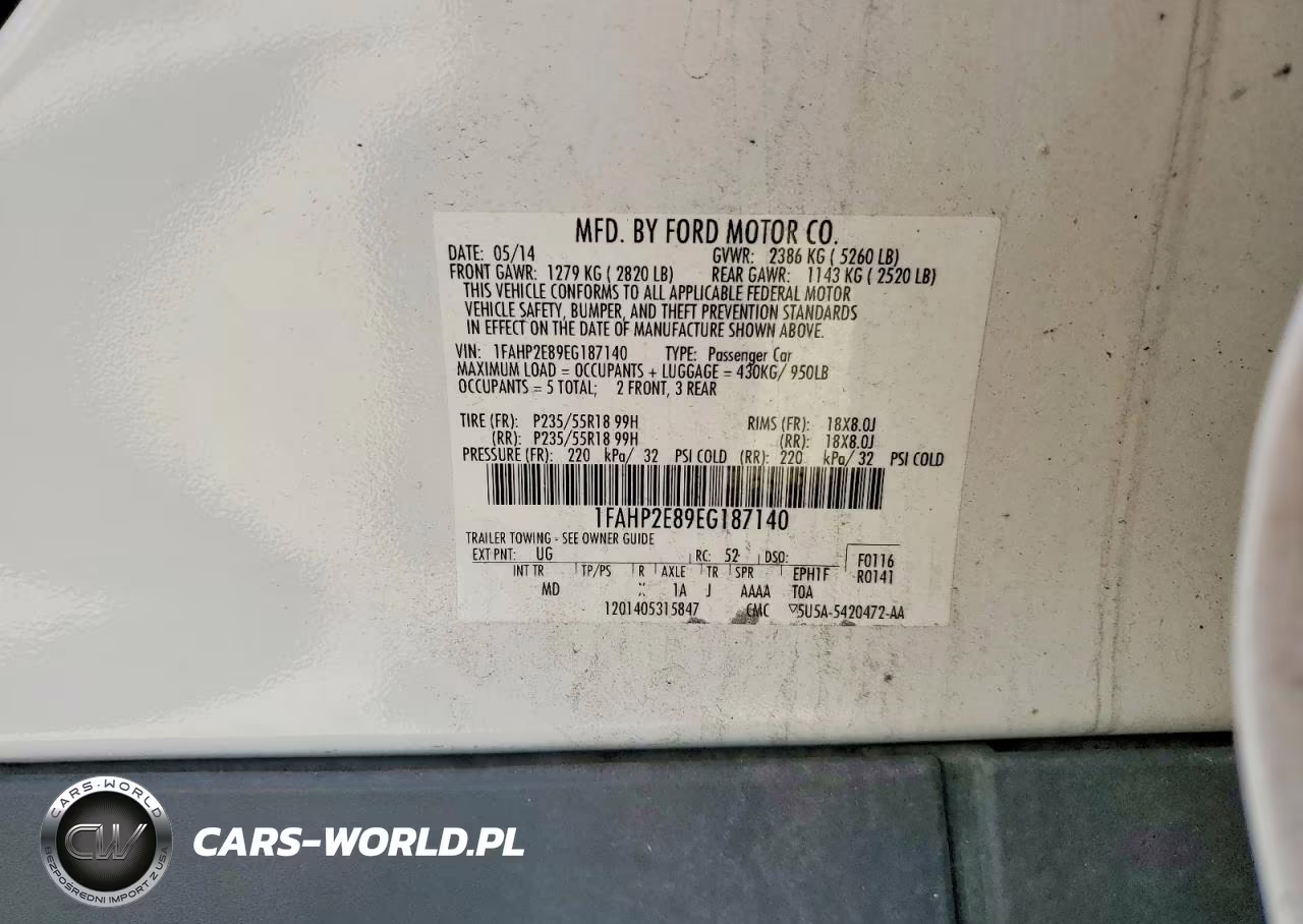 2014 Ford Taurus Sel VIN:1FAHP2E89EG187140 - 12