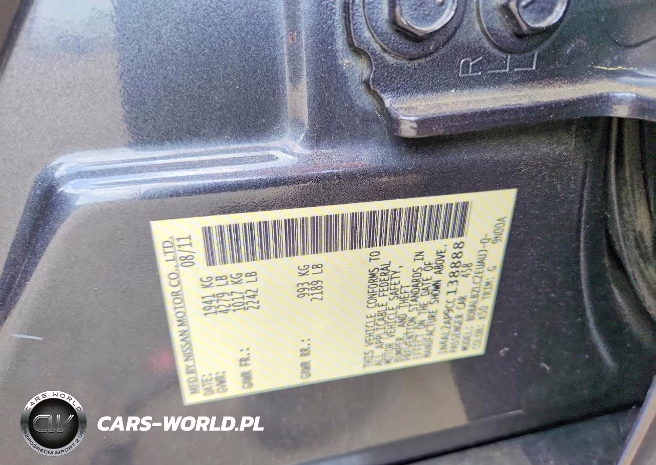 2012 Nissan Altima 2.5 VIN:1N4AL2AP9CC138888 - 12