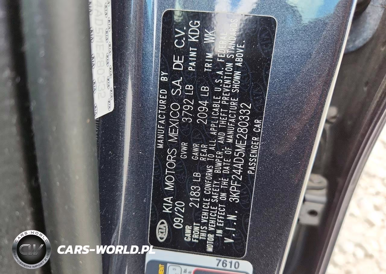 2021 Kia Forte Lxs VIN:3KPF24AD5ME280332 - 13