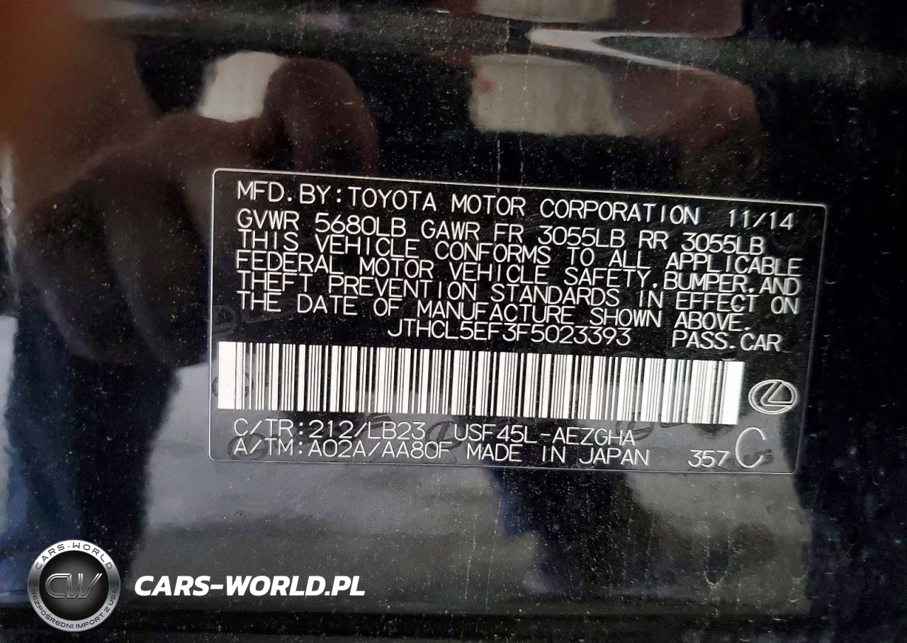 2015 Lexus Ls 460 VIN:JTHCL5EF3F5023393 - 13
