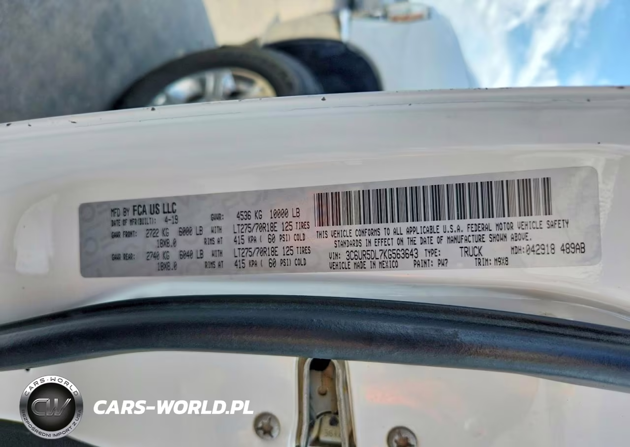 2019 Ram 2500 Big Horn VIN:3C6UR5DL7KG563643 - 12