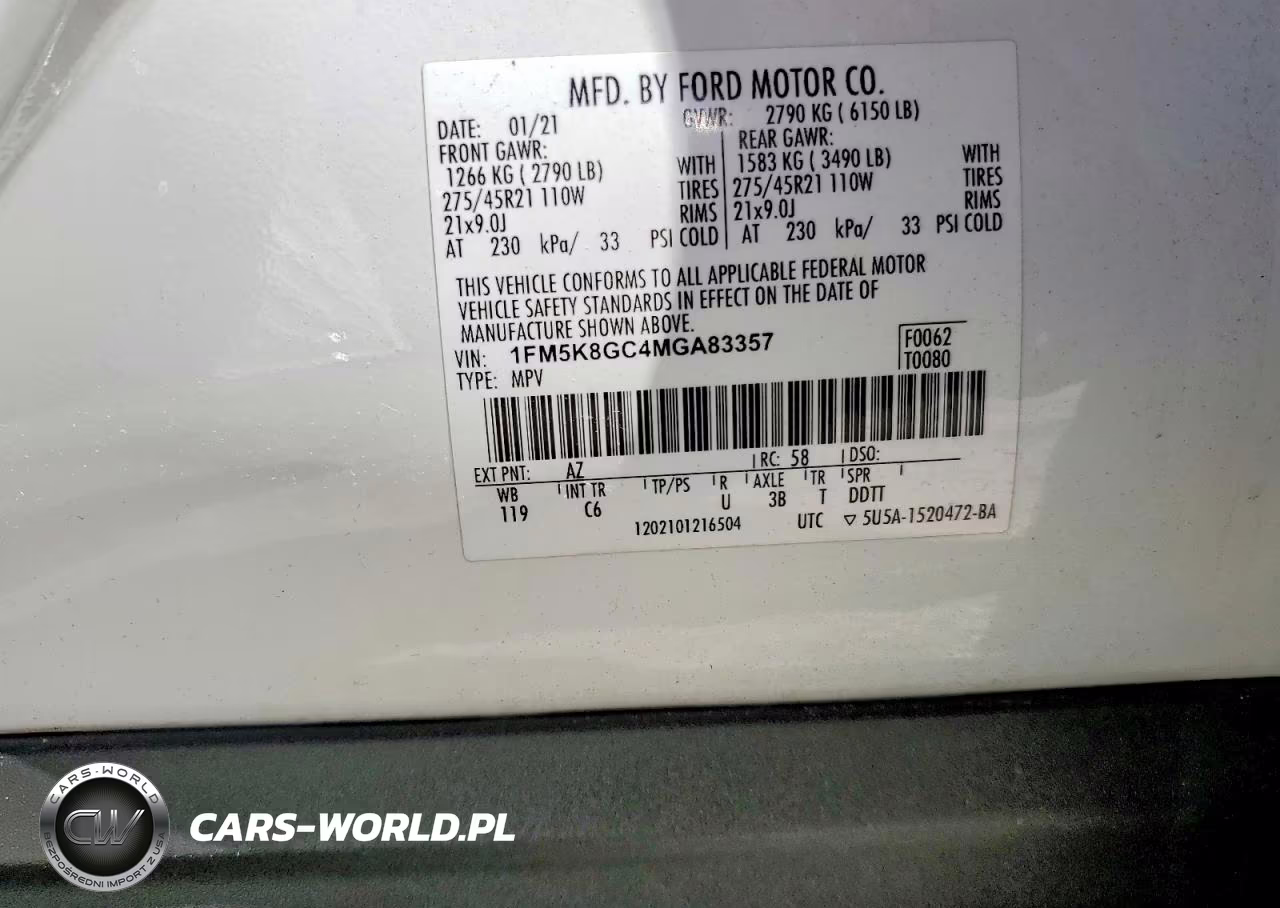2021 Ford Exlplorer VIN:1FM5K8GC4MGA83357 - 13