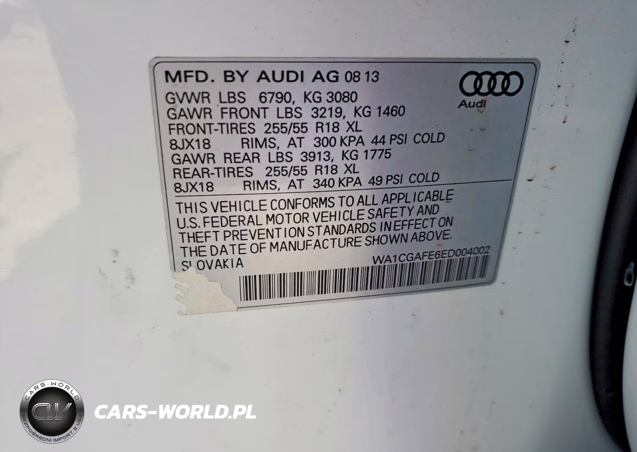 2014 Audi Q7 Premium VIN:WA1CGAFE6ED004002 - 13