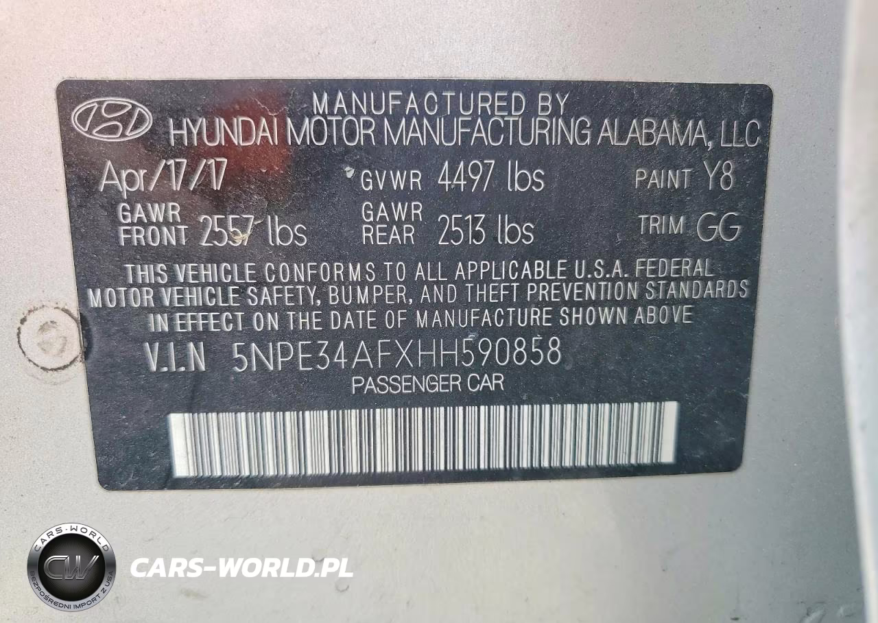 2017 Hyundai Sonata Limited VIN:5NPE34AFXHH590858 - 12