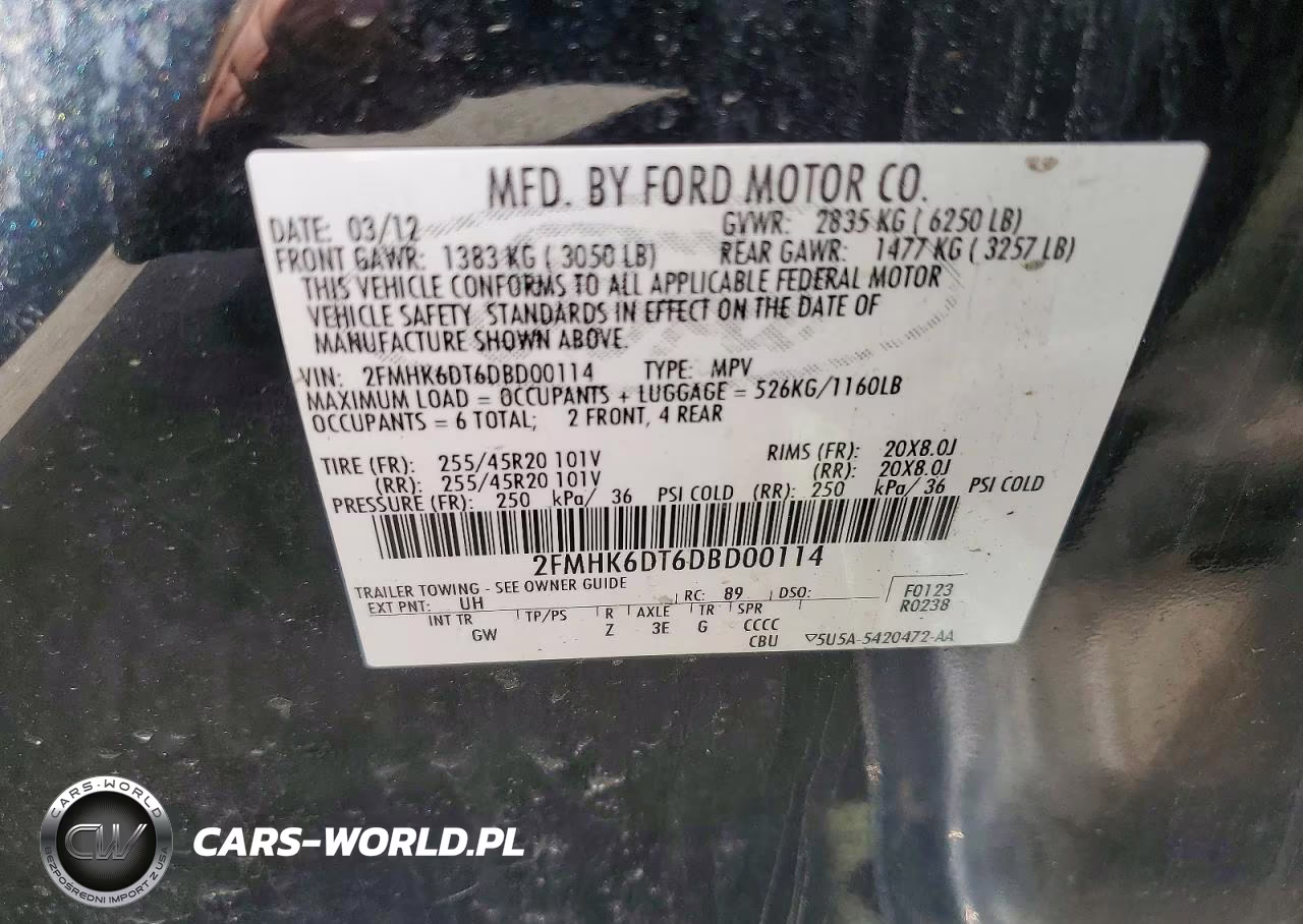 2013 Ford Flex Limited VIN:2FMHK6DT6DBD00114 - 13