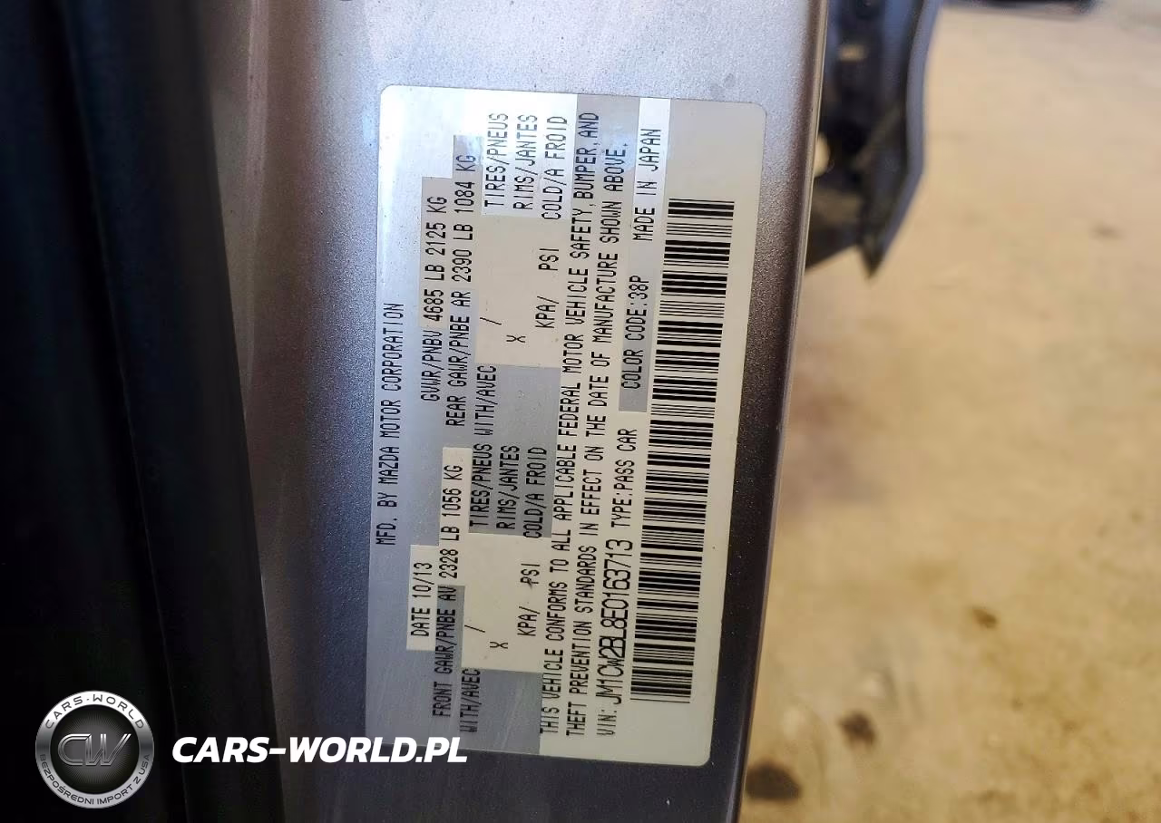2014 Mazda 5 Sport VIN:JM1CW2BL8E0163713 - 14