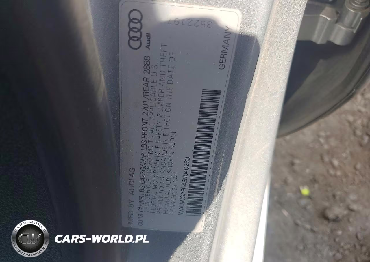2014 Audi A7 Premium Plus VIN:WAUWGAFC4EN040280 - 12