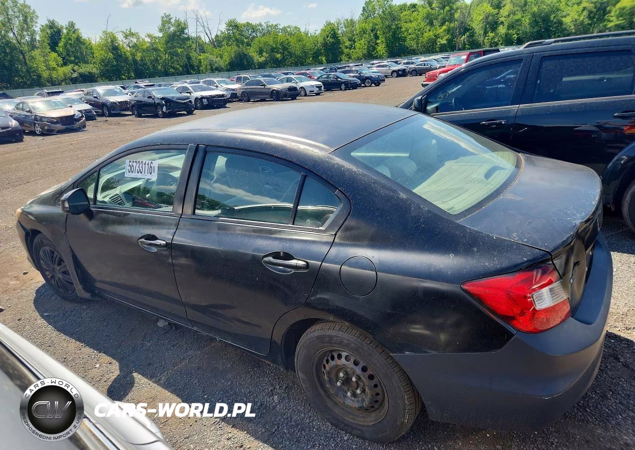 2012 Honda Civic Lx VIN:2HGFB2F53CH602718 - 2