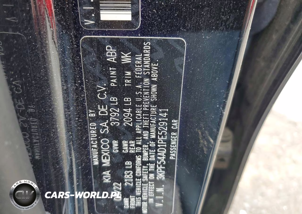 2023 Kia Forte Gt Line VIN:3KPF54AD1PE529141 - 12