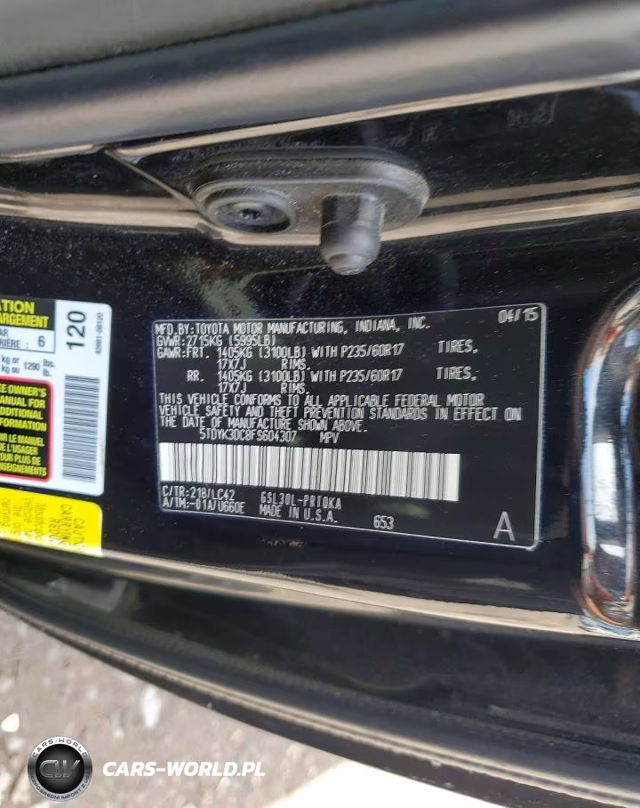 2015 Toyota Sienna Xle 8-Passenger VIN:5TDYK3DC8FS604307 - 13