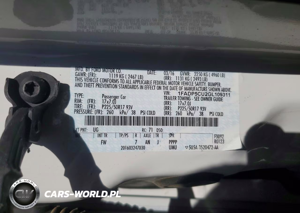 2016 Ford C-Max Premium Sel VIN:1FADP5CU2GL109311 - 12