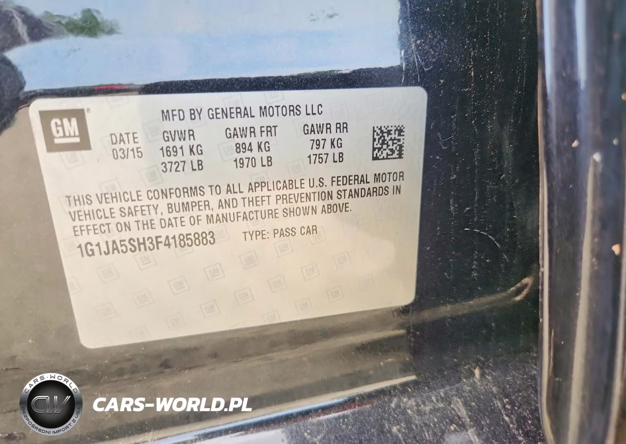 2015 Chevrolet Sonic Ls VIN:1G1JA5SH3F4185883 - 13