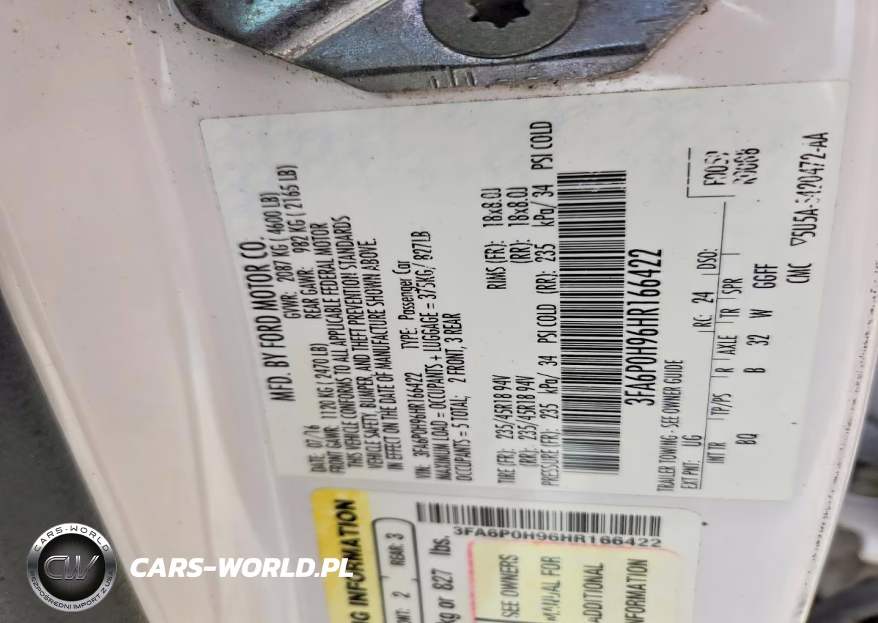 2017 Ford Fusion Se VIN:3FA6P0H96HR166422 - 13