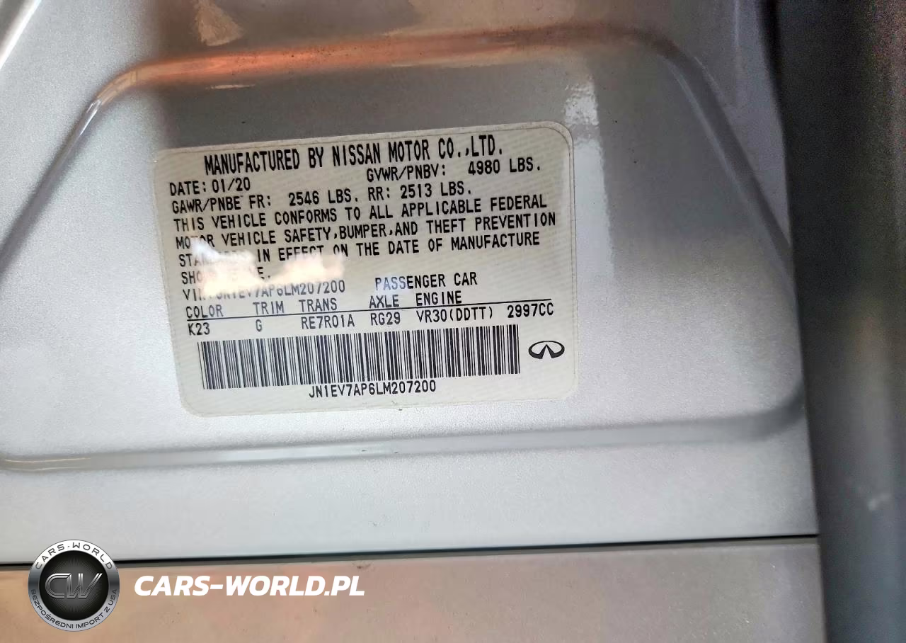 2020 Infiniti Q50 3.0T Pure VIN:JN1EV7AP6LM207200 - 12