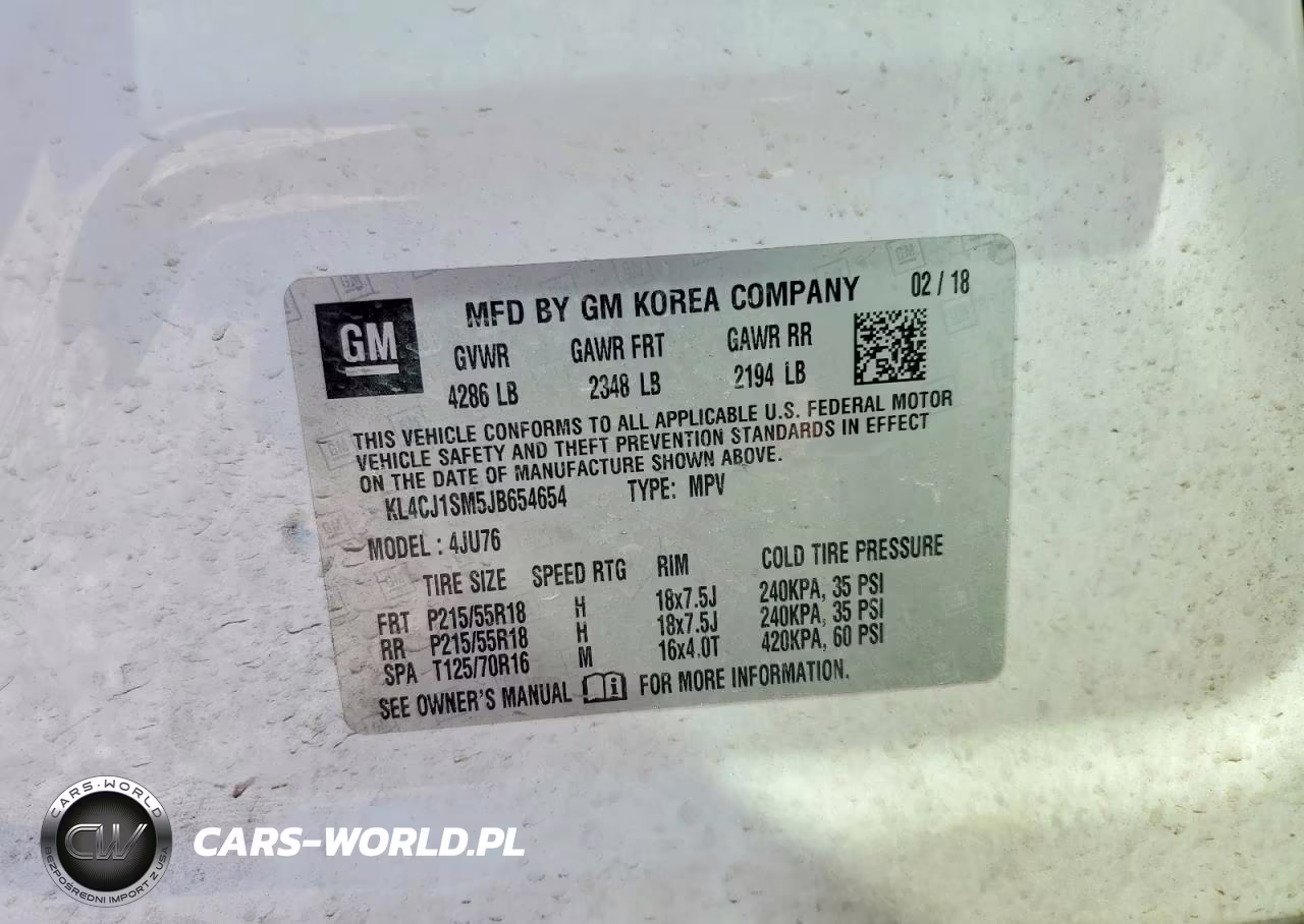 2018 Buick Encore Sport Touring VIN:KL4CJ1SM5JB654654 - 12