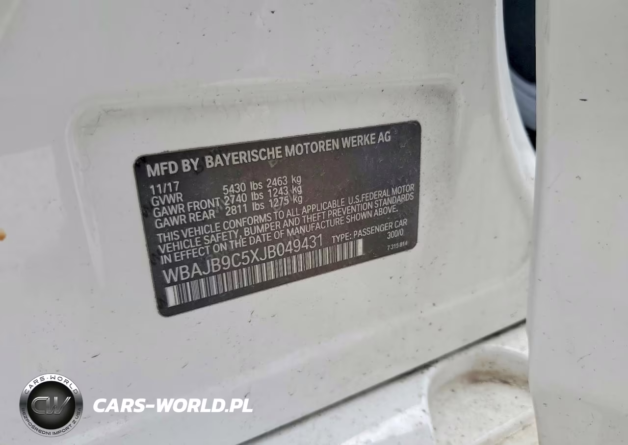 2018 BMW M550Xi VIN:WBAJB9C5XJB049431 - 12