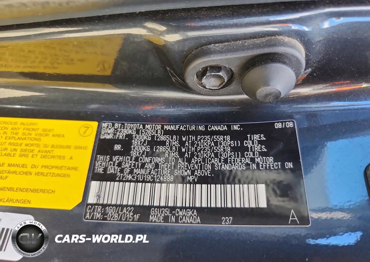 2009 Lexus Rx 350 VIN:2T2HK31U19C124888 - 13