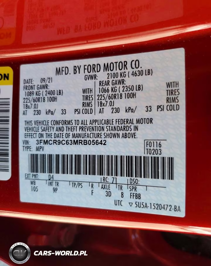 2021 Ford Bronco Sport Outer Banks VIN:3FMCR9C63MRB05642 - 13