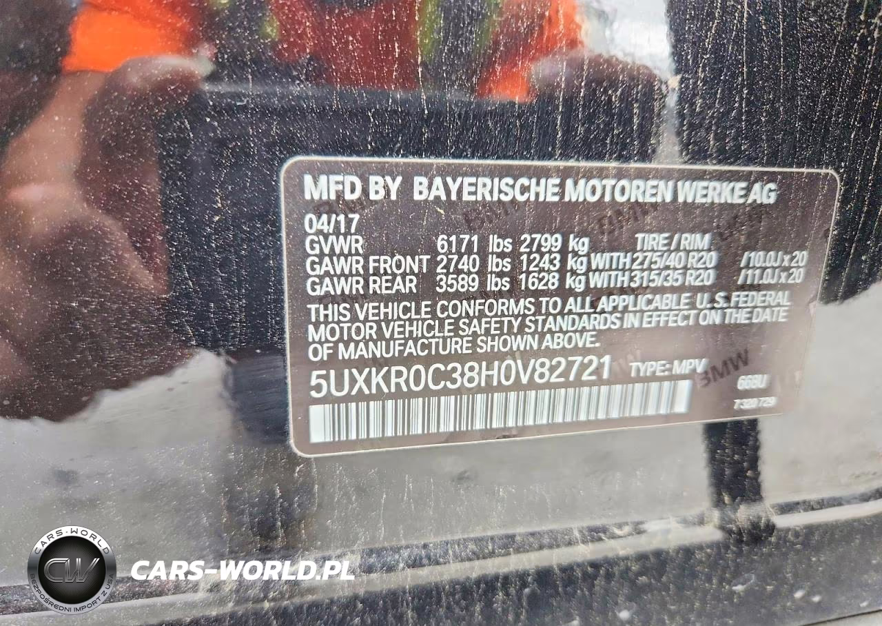 2017 BMW X5 xDrive35I VIN:5UXKR0C38H0V82721 - 12