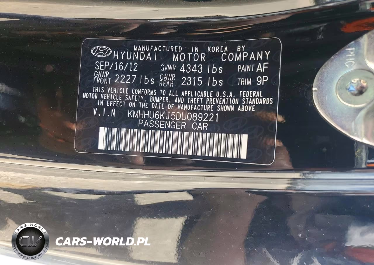 2013 Hyundai Genesis Coupe 3.8L VIN:KMHHU6KJ5DU089221 - 13