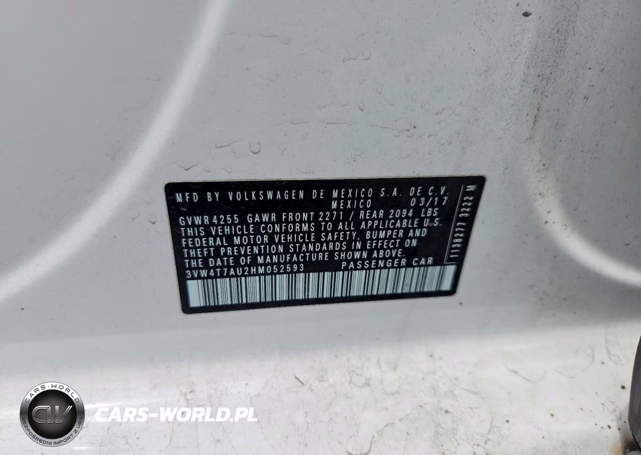 2017 Volkswagen Gti S VIN:3VW4T7AU2HM052593 - 12