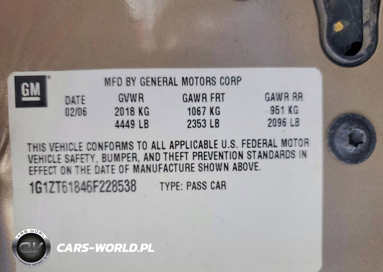 2006 Chevrolet Malibu Maxx Lt VIN:1G1ZT61846F228538 - 12
