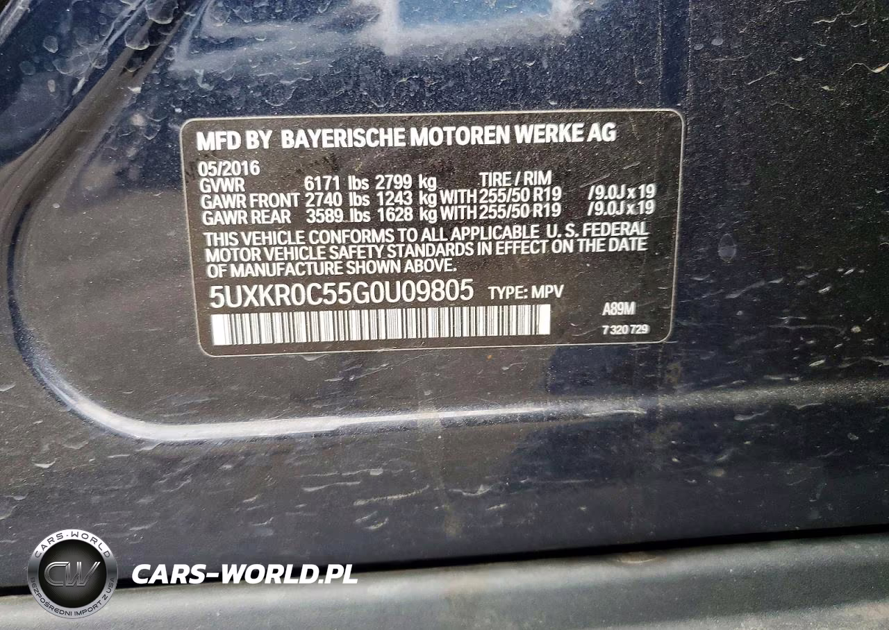 2016 BMW X5 xDrive35I VIN:5UXKR0C55G0U09805 - 12