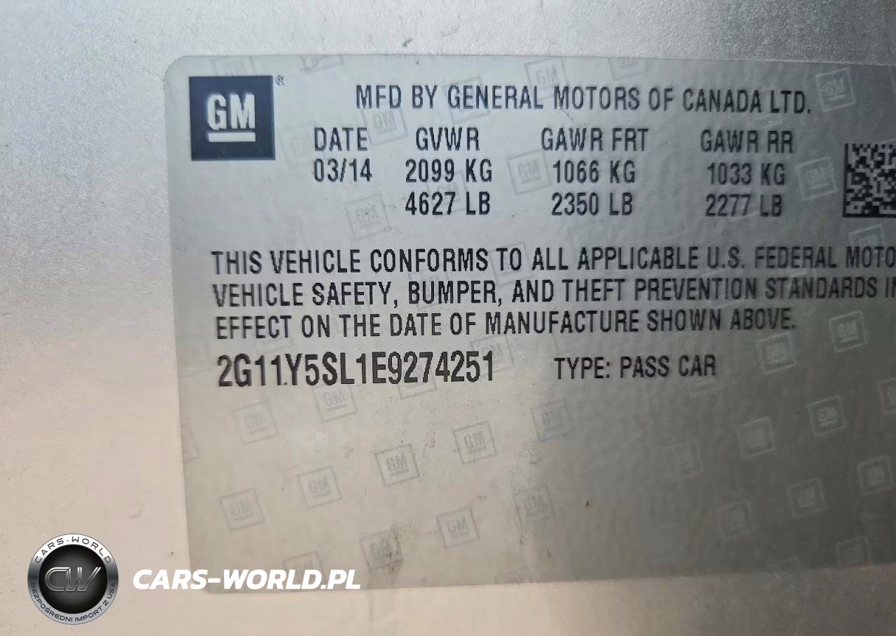 2014 Chevrolet Impala Ls VIN:2G11Y5SL1E9274251 - 12