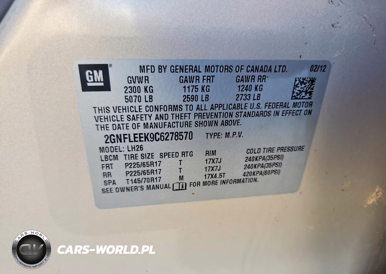2012 Chevrolet Equinox Lt VIN:2GNFLEEK9C6278570 - 13