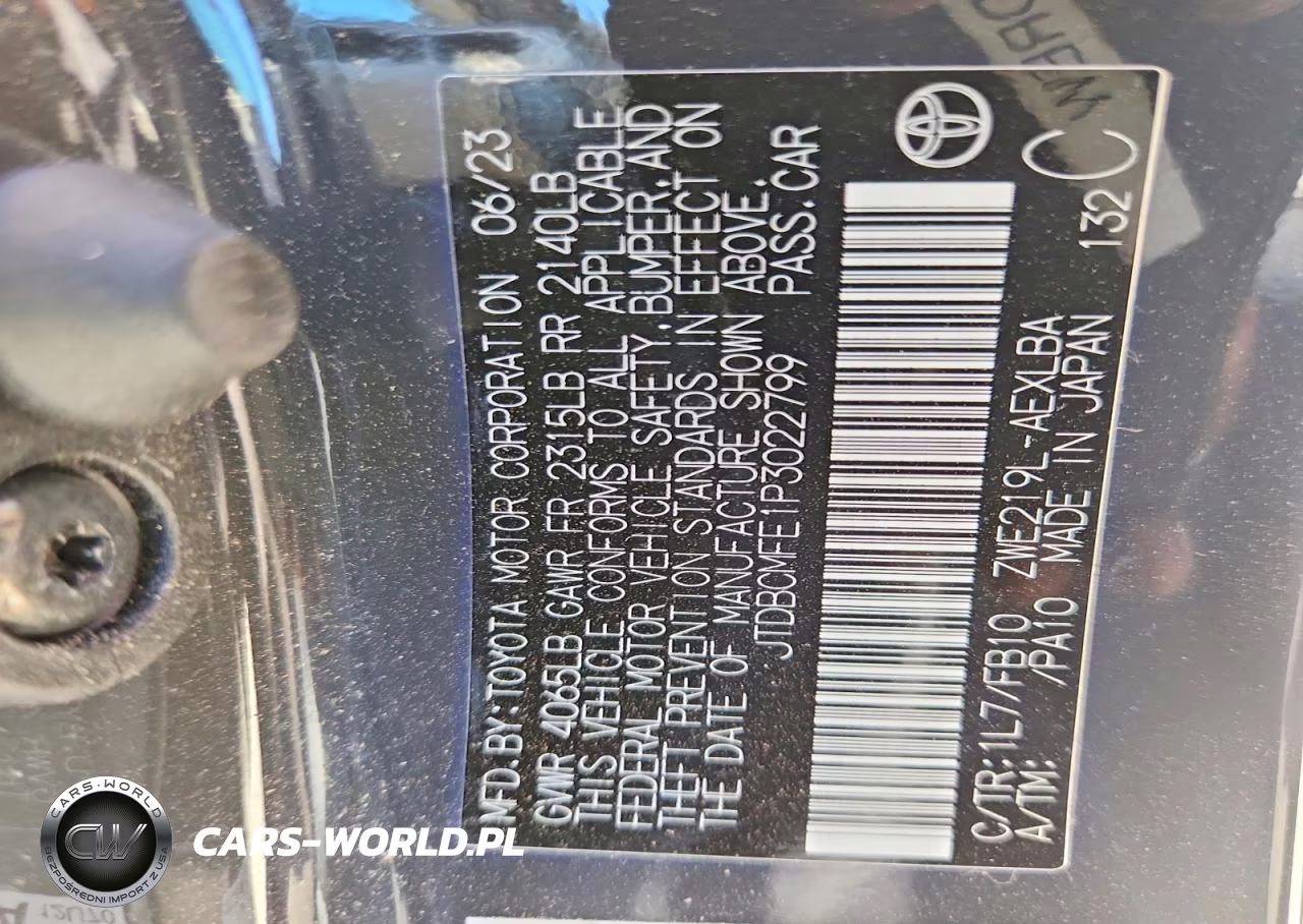 2023 Toyota Corolla Hybrid Le VIN:JTDBCMFE1P3022799 - 12
