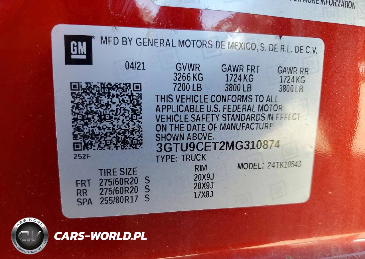 2021 GMC Sierra K1500 Elevation VIN:3GTU9CET2MG310874 - 12