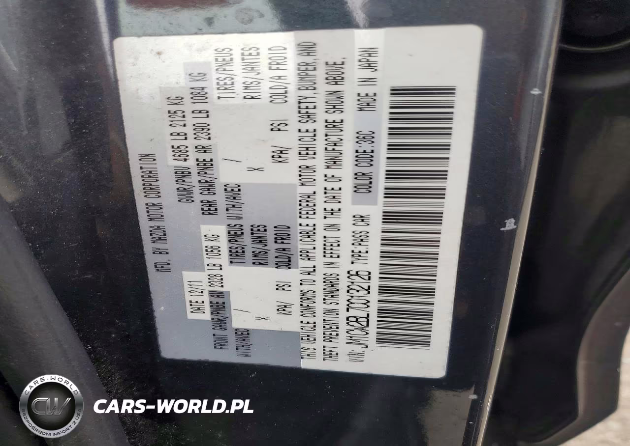 2012 Mazda 5 VIN:JM1CW2BL7C0132126 - 13