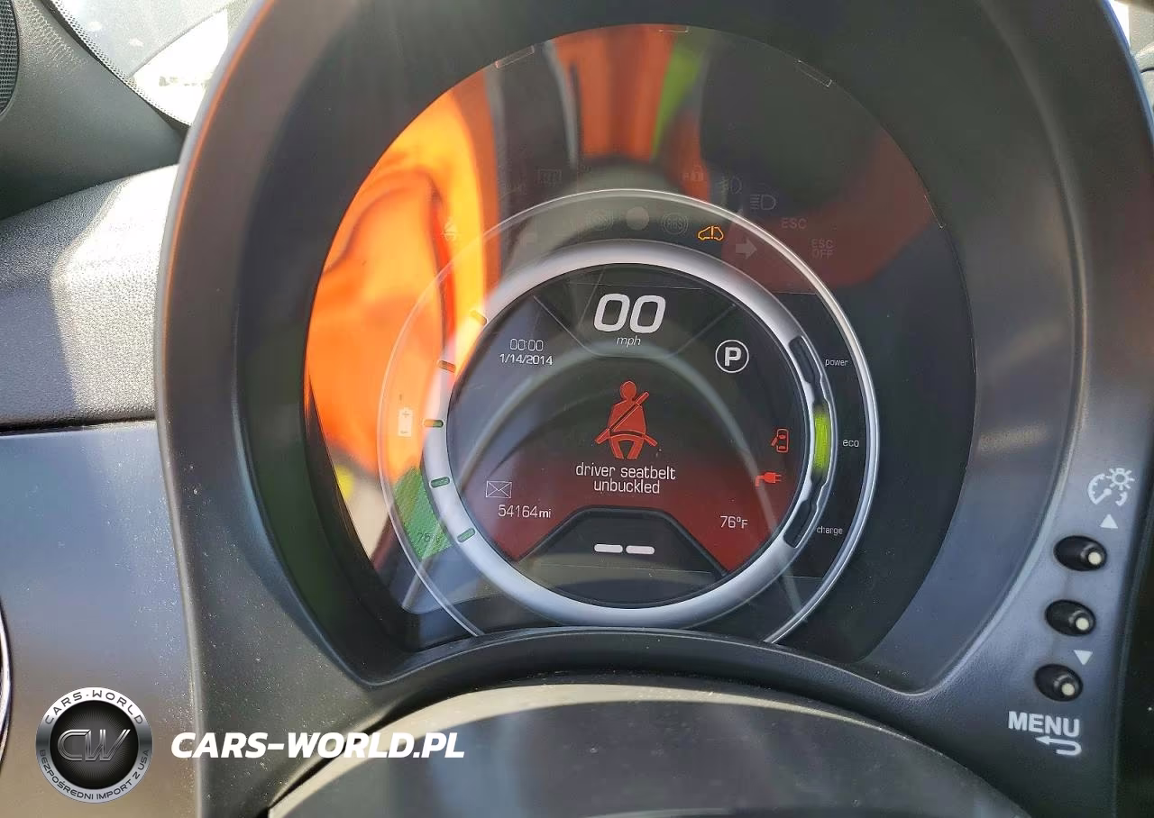 2015 Fiat 500 Electric VIN:3C3CFFGE1FT732556 - 9