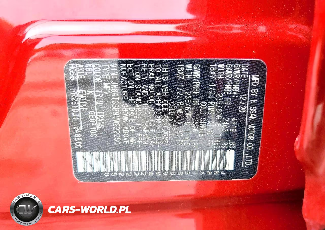 2021 Nissan Rogue Sv VIN:JN8AT3BB9MW222250 - 14