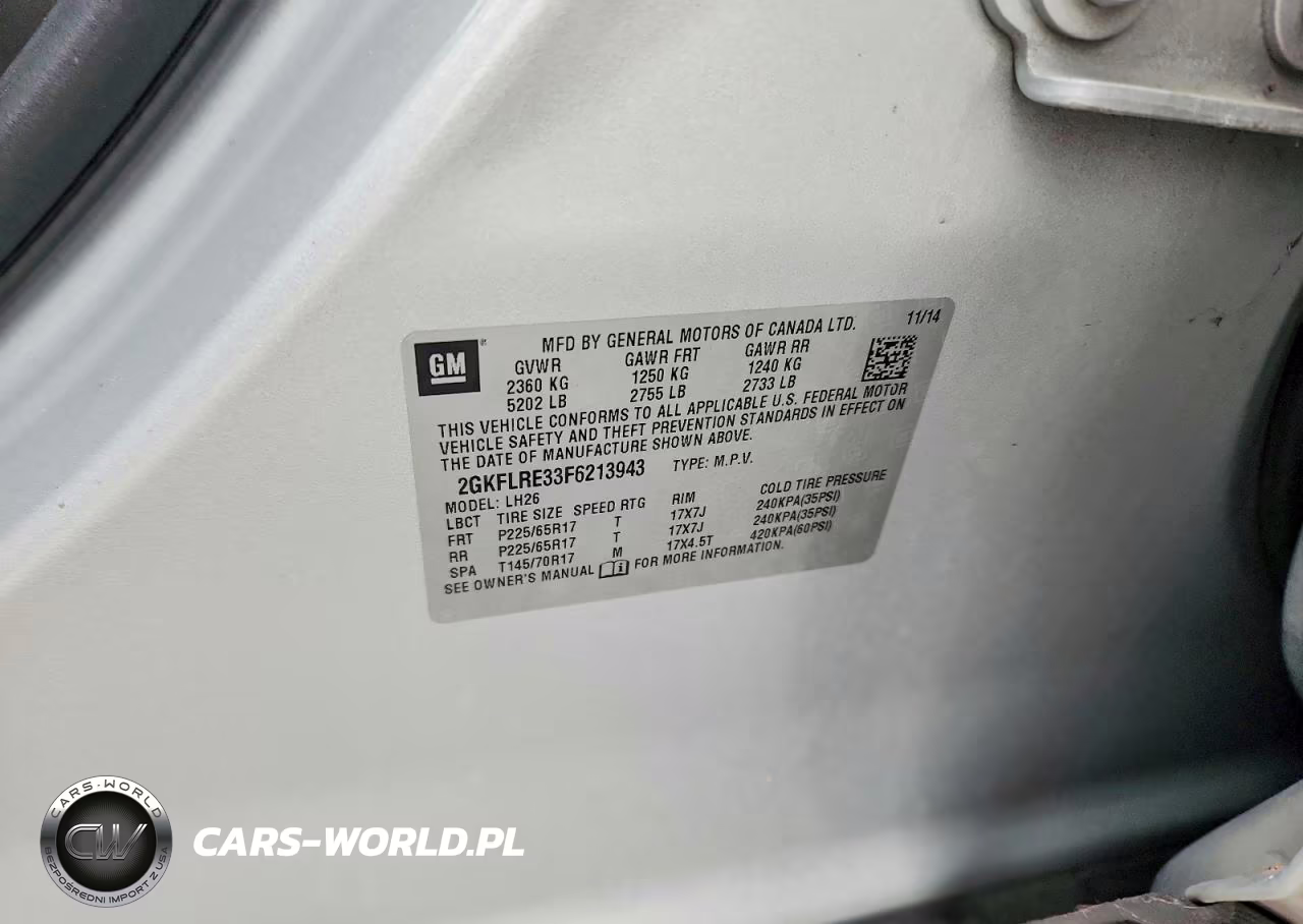 2015 GMC Terrain Sle VIN:2GKFLRE33F6213943 - 13