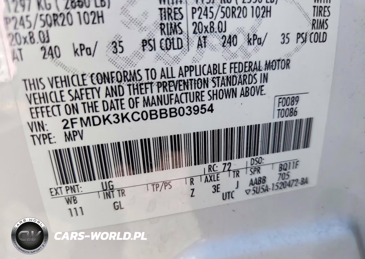 2011 Ford Edge Limited VIN:2FMDK3KC0BBB03954 - 14