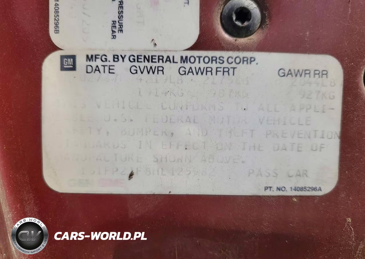 1987 Chevrolet Camaro VIN:1G1FP21F8HL125982 - 13