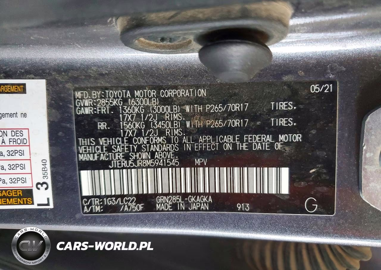2021 Toyota 4Runner Trd Off-Road Premium VIN:JTERU5JR8M5941545 - 12